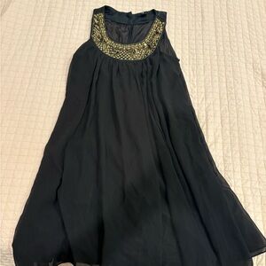 H&M Black Dress with Gold Accents